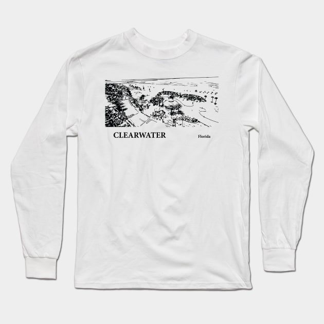 Clearwater - Florida Long Sleeve T-Shirt by Lakeric